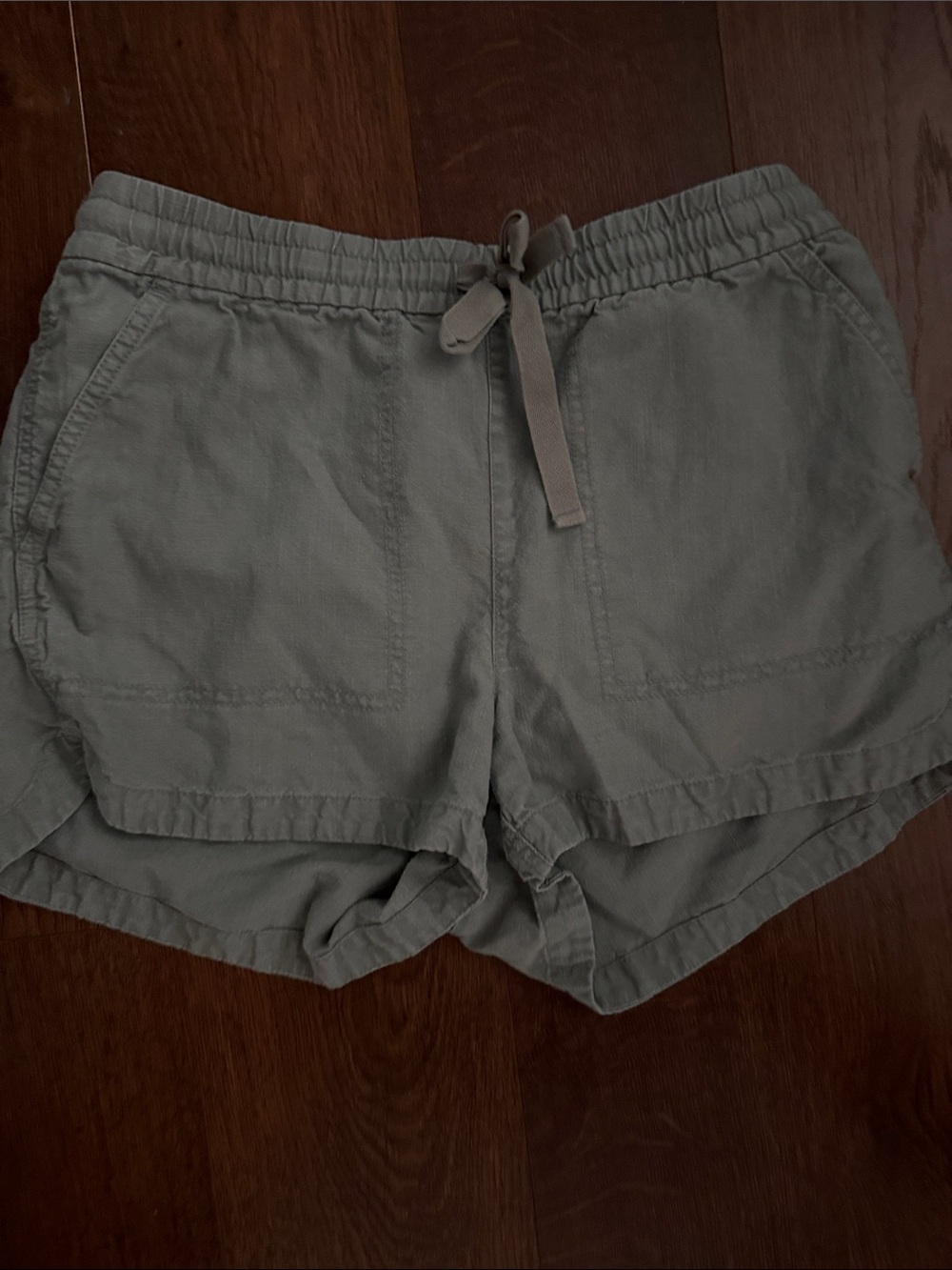 J. Crew Women's Drawstring Utility Shorts in Light Olive
